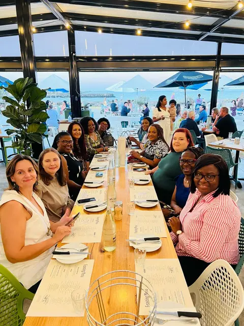 Sunset dinner by the bay